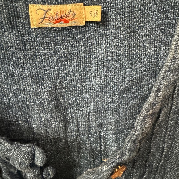 HP! ππ Faherty Isha Basketweave Dress, Indigo - Picture 7 of 9